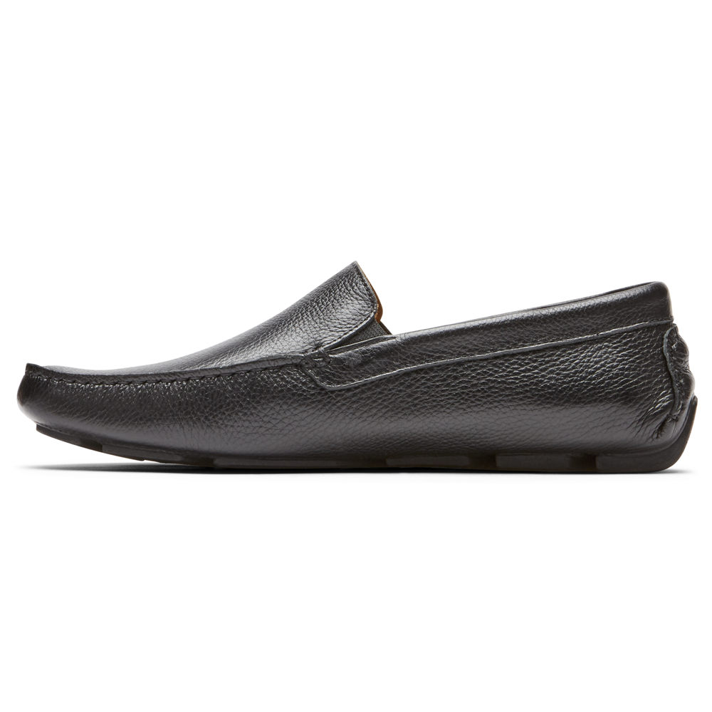 Rockport Singapore Mens Boat Shoes - Rhyder Venetian Black - XL9362087